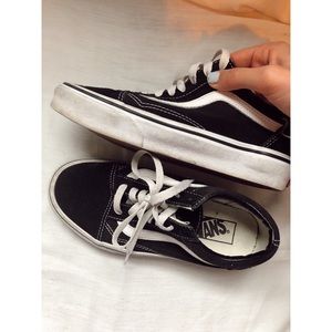 BLACK VANS SHOES 6,5 Women